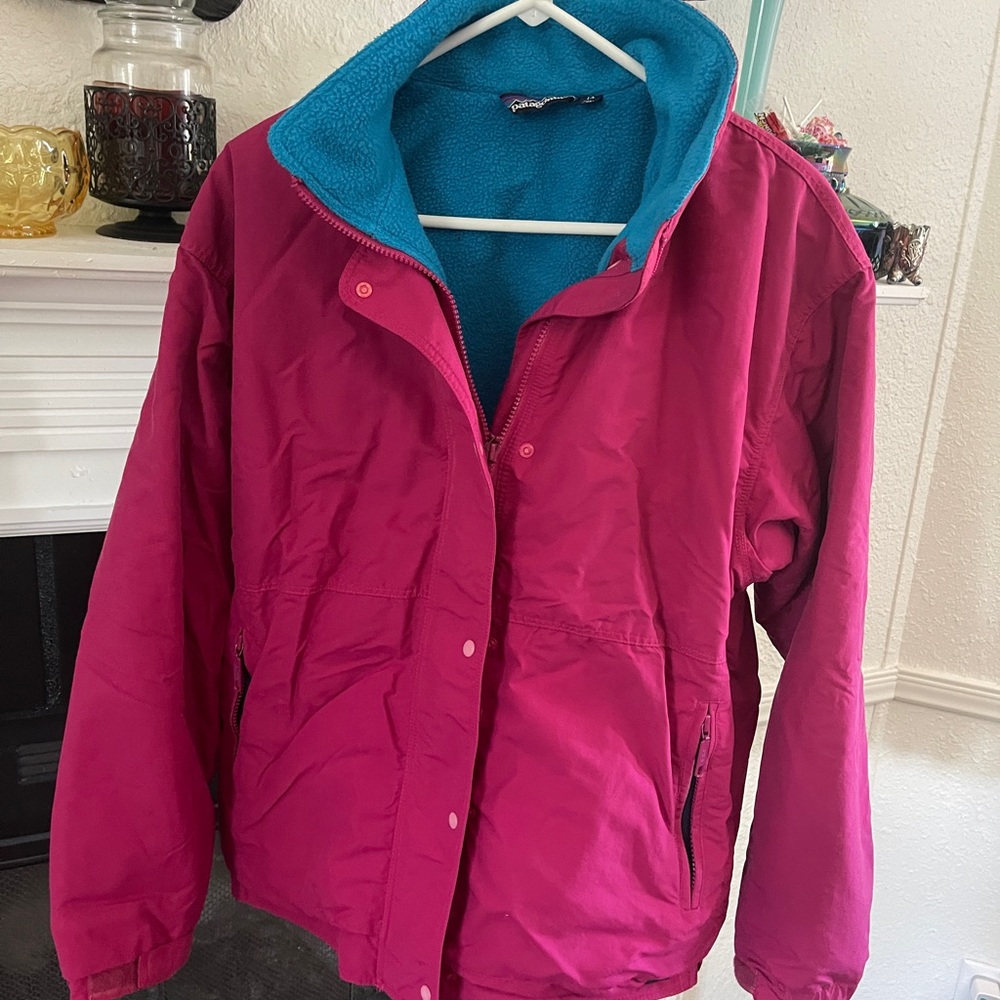 Women's Pink Jacket with Blue Lining